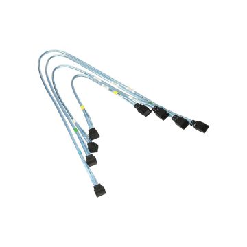 CBL-0186L - Supermicro 4x Right Angle to 4x Straight Angle SATA Cable