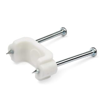 CBMDNMCC1 - Startech 100 Medium Cable Clips With Nails - Internal Dimensions 0.49Inx0.31In - Durable