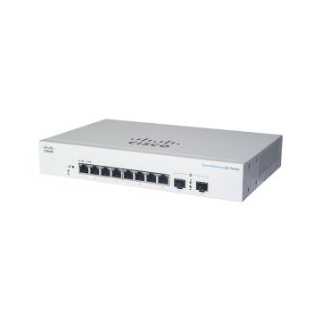 CBS220-8P-E-2G - Cisco Business 220 Series 8-Ports 10/100/1000BASE-T Ethernet Layer 2 Rack-mountable Managed Smart Switch with 2-Ports SFP