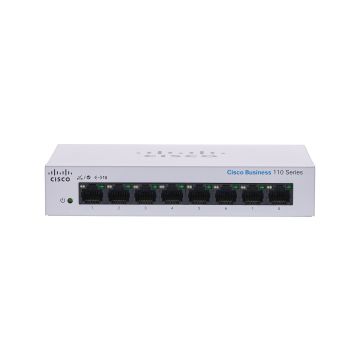 CBS250-8P-E-2G-NA - Cisco Business 250 Series 8-Ports 10/100/1000BASE-T PoE+ Layer 3 Rack-mountable Managed Smart Switch with 2-Ports SFP