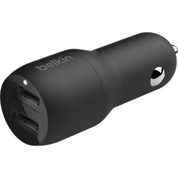 CCB001BTBK - Belkin Boost Charge Dual Usb-A Car Charger 24W