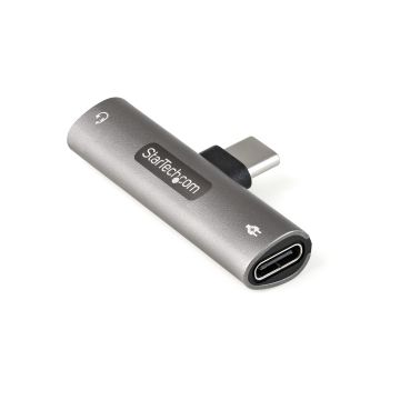 CDP2CAPDM - Startech Usb C Audio And Charge Adapter W/ Usb-C Port For Headset/Headphones/Data Transfe