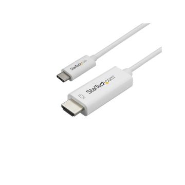 CDP2HD1MWNL - StarTech CB 3ft USB-C to HDMI Cable 4K 60Hz White 