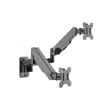 CE-MT2M12-S1 - SIIG AC Premium Aluminum Gas Spring Wall Mount Dual Monitor