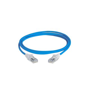 CE001B02-BLU-S - Belkin Belkin Cat6 Slim 28Awg Cable -Blue -2Ft