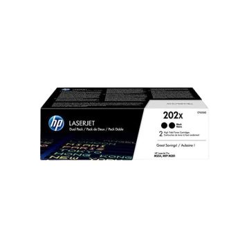 CF500XD - HP 202X High-Yield 3200 Pages Black Toner Cartridge (Pack of 2) for LaserJet Enterprise M281fdw and M254dw