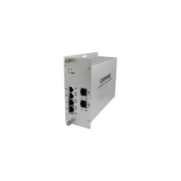 CLFE4+2SMSC - Comnet CopperLine 6-Ports 10/100/1000BASE-TX Ethernet Rack-mountable Self-managed Network Switch