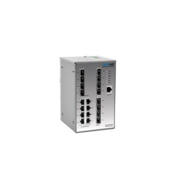CNGE20MS - Comnet 8-Ports 10/100/1000BASE–T Ethernet Layer 2 DIN Rail-mountable Managed Network Switch with 12-Ports SFP