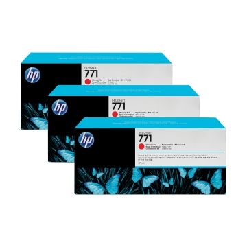 CR251A - HP 771 Ink Cartridge Red Inkjet 3 / Pack OEM