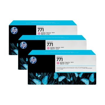 CR254A - HP 771 Ink Cartridge Light Magenta Inkjet 3 / Pack OEM