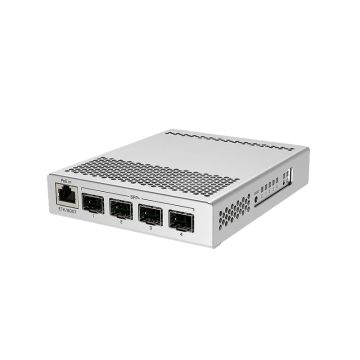 CRS305-1G-4S+IN - Mikrotik CRS305 4-Ports 10GBASE-X SFP+ Layer 3 Desktop Compact Managed Cloud Router Switch