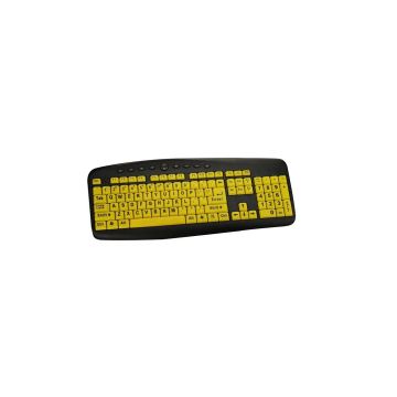 CST104LPY - Ergoguys Large Print 104 Key Soft Touch Keyboard