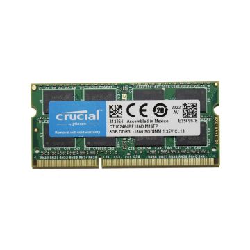 CT102464BF186D.M16FP - Crucial 8GB 1066MHz DDR3 PC3-8500 Non-ECC CL7 204-Pin SoDimm 1.5V Dual Rank x8 Memory Module