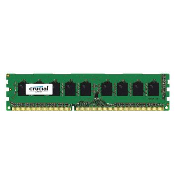 CT102472BD160B - Crucial 8GB 1600MHz DDR3 PC3-12800 Unbuffered ECC CL11 240-Pin DIMM 1.35V Low Voltage Memory
