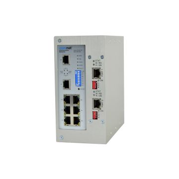 CWFE8MS/DIN - Comnet Industrial Grade 8-Ports 10/100/1000BASE-TX Ethernet Layer 2 DIN Rail-mountable Managed Network Switch