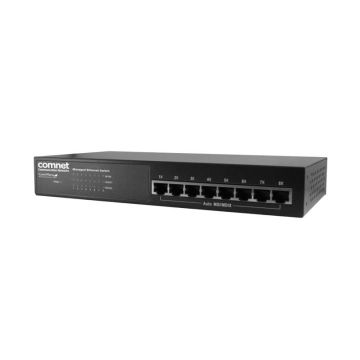 CWFE8TX8MS - Comnet Commercial Grade 8-Ports 10/100/1000BASE-TX Ethernet Layer 2 Rack-mountable Managed Network Switch