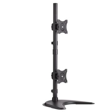 DDR1527SDC - Tripp Lite Dual Vertical Flat-Screen Desk Mount Monitor Stand Clamp Swivel Tilt 15In. To 27