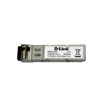 DEM-220T - D-Link 100BASE-BX Single-mode Fibre 20km 1550nm Simplex LC connector SFP Transceiver Module