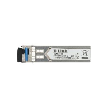 DEM-330R - D-Link 1000BASE-BX Single-mode Fibre 10km 1550nm Simplex LC Connector SFP Bi-directional Transceiver Module 