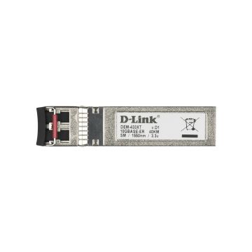 DEM-433XT - D-Link 1000BASE-ER Single-mode Fibre 40km 1550nm Duplex LC Connector SFP+ Transceiver Module