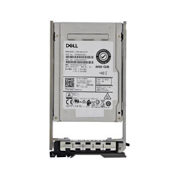 DHRVV - Dell 800GB SAS 12Gb/s Hot Swap Write Intensive TLC (512e) 2.5-inch Solid State Drive (SSD) with Tray for PowerEdge G14