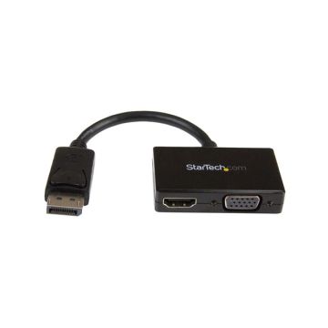 DP2HDVGA - StarTech AC Travel A V Adapter 2-in-1 DisplayPort to HDMI or VGA 