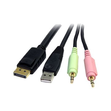 DP4N1USB6 - Startech 4In1 Usb Displayport Kvm Switch Cable
