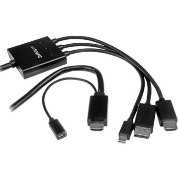 DPMDPHD2HD - StarTech Cable HDMI DP MiniDP to HDMI Converter Cable 6ft 