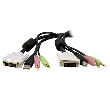 DVID4N1USB6 - Startech 4-In-1 Usb Dvi Kvm Switch Cable W/ Audio