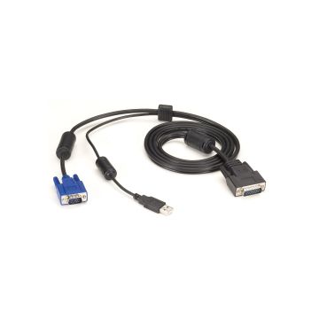 EHNSECURE2-0006 - Black Box Kvm Switch Cable - Vga And Usb To Hd26, 6-Ft (1.8-M)
