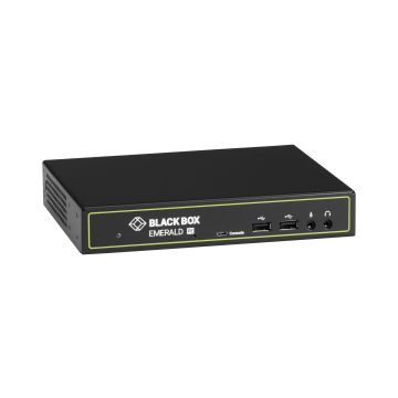 EMD2000PE-R-P - Black Box Kvm Extender Receiver With Virtual Machine Access - Single-Monitor, Poe, Dvi-D,