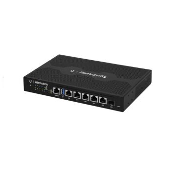 ER-6P - Ubiquiti EdgeRouter 5-Ports 10/100/1000BASE-T Ethernet Desktop Router with 1-Port SFP