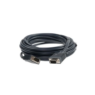 EVNPS06B-0025-MM - Black Box Vga Video Cable Ferrite Core - Male/Male, Black, 25-Ft. (7.6-M)