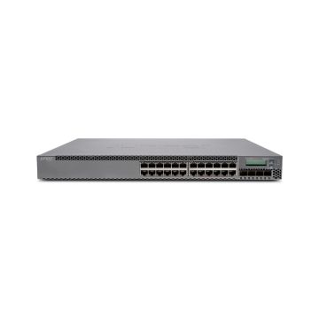 EX3300-24P - Juniper 24-Ports 10/100/1000BASE-T PoE+ Layer 3 Rack-mountable Front-to-back Airflow Network Switch with 4-Ports SFP+