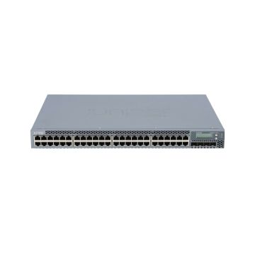 EX3300-48T-BF - Juniper EX3200 48-Ports 10/100/1000BASE-T Ethernet Layer 3 Rack-mountable Managed Network Switch with 4-Ports SFP