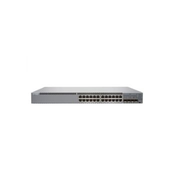 EX3400-24T - Juniper EX3400 Series 24-Ports 10/100/1000BASE-T Ethernet and 4-Ports SFP+ Layer 3 Rack-mountable Managed Front-to-back Airflow Network Switch with 2-Ports QSFP+