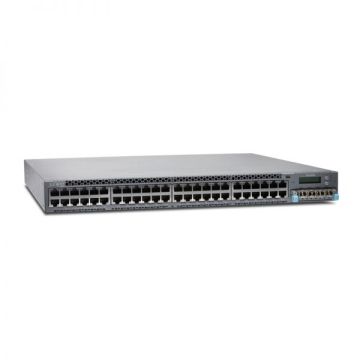 EX4300-48P - Juniper EX4300 Series 48-Ports 10/100/1000BASE-T PoE+ Layer 3 Rack-mountable Managed Network Switch