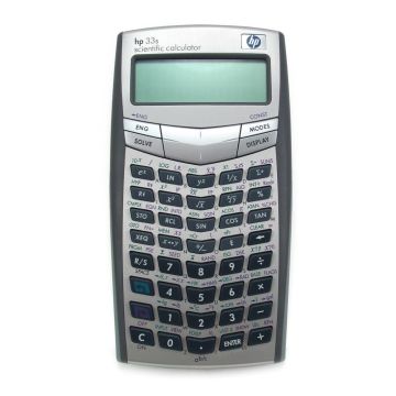 F2216A#ABC - HP 33s Scientific Calculator 100 Functions 2 Line(s) 10 Character(s) Battery Powered3.2-inch x 0.6-inch (Refurbished)