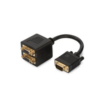 F2E7902-01-SV - Belkin Digital Y Splitter - 23 Pin Dvi-Integrated(Single-Link) - Male - 15 Pin Hd D-Sub