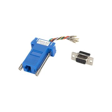 FA4509F-BL - Black Box Modular Adapter Kit - Db9 Female To Rj45 Female, Blue