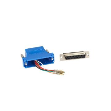 FA4525F-BL - Black Box Modular Adapter Kit - Db25 Female To Rj45 Female, Blue