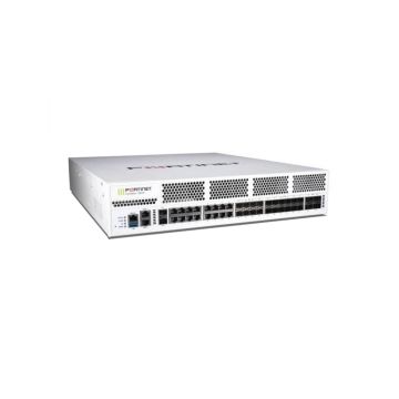 FG-1800F - Fortinet FortiGate 1800F 16-Ports 10/100/1000BASE-T Ethernet, 8-Ports SFP and 2-Ports SFP+ 2U Rack-mountable Firewall Security Appliance with 12-Ports SFP28 and 4-Ports QSFP28