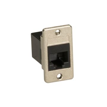 FMT1081 - Black Box Panel-Mount Coupler - Unshielded, Rj45, 8-Wire, Black, Gsa, Taa