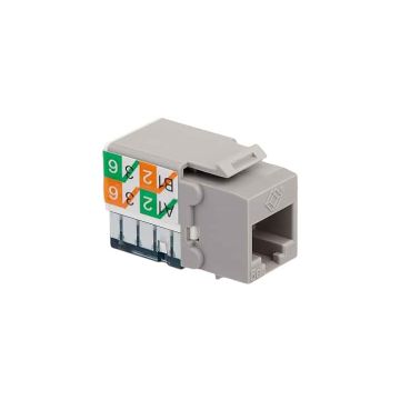 FMT923-R2 - Black Box Cat5E Keystone Jack - Unshielded, Gray, Gsa, Taa