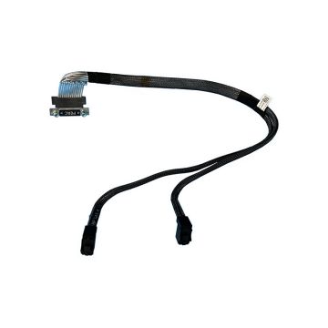 FN73C - Dell PERC to 2x Upright Angle Mini-SAS HD Cable for PowerEdge R730