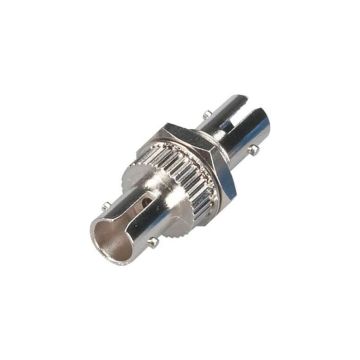 FOT110 - Black Box Fiber Optic Coupling - Singlemode, Simplex, Ceramic Sleeve, Round, St-St, Silver