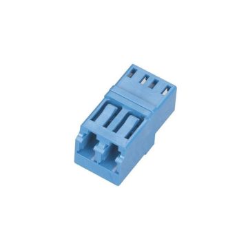 FOT128 - Black Box Fiber Optic Coupling - Multimode, Duplex, Bronze Sleeve, Rectangular, Lc-Lc, Blu