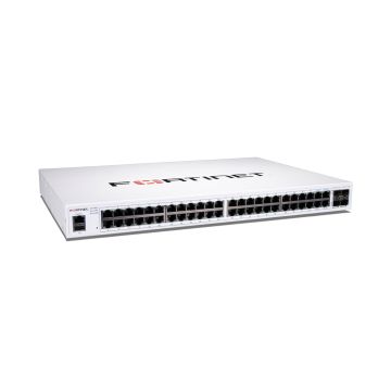 FS-148F - Fortinet FortiSwitch 148F 48-Ports 10/100/1000Base-T Ethernet Layer 2 Rack-mountable Managed Network Switch with 4-Ports SFP+