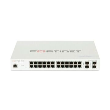 FS-224E - Fortinet FortiSwitch 200 Series 24-Port 1GbE RJ-45 Rack mountable Network Switch with 4-Port 1GbE SFP