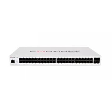 FS-248D - Fortinet FortiSwitch 200 Series 48-Ports 10/100/1000BASE-T Ethernet Layer 3 Rack-mountable Managed Network Switch with 4-Ports SFP